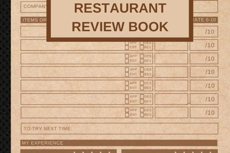 Best Restaurant Review Book – Perfect for Foodie Memories