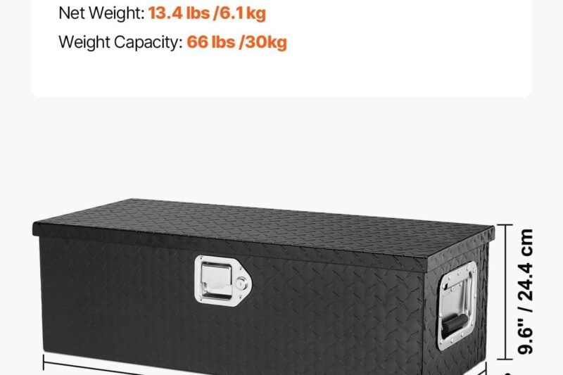 Best Truck Bed Storage Solution – VEVOR Aluminum Tool Box, 30 Inch Heavy Duty Diamond Plate Review